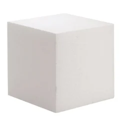 2 BASE STAMPO QUADRATO CUBO 10CM POLISTIROLO PER TORTA CAKE DESIGN FESTA CUCINA