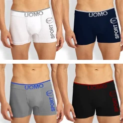 6 BOXER INTIMO DA UOMO VARI COLORI MISTI UOMO UNDERWEAR F7007 BOX TAGLIA