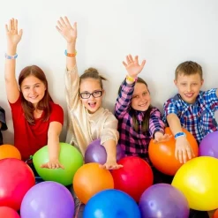 6 BRACCIALETTI ANTISTRESS ARCOBALENO BOLLE ARIA IN SILICONE GIOCO BAMBINI ADULTI