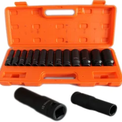 13 BUSSOLE PER PISTOLA AVVITATORE PNEUMATICA ESAGONALI ATTACCO 1/2" DA 10-32 mm