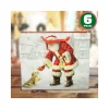 6 BUSTE DA REGALO STAMPA BABBO NATALE CLASSICO CON MANICI ROSSI 31X26X12CM