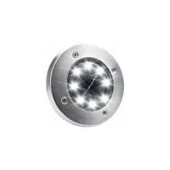4 FARO LAMPADA LED SOLARE DA ESTERNO GIARDINO FARETTO 8 LED PICCHETTO SEGNAPASSI