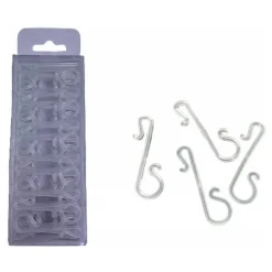 400 GANCI BIANCHI PER APPENDERE PALLINE DECORAZIONI NATALIZIE ALBERO NATALE GANCETTI