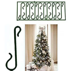 400 GANCI VERDI PER APPENDERE PALLINE DECORAZIONI NATALIZIE ALBERO NATALE GANCETTI