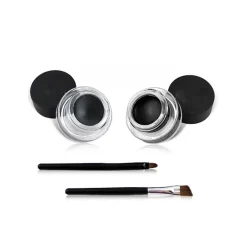 2 GEL EYELINER NERO BLACK LUNGA DURATA 24H WATERPROOF LASTING DRAMA APPLICATORI