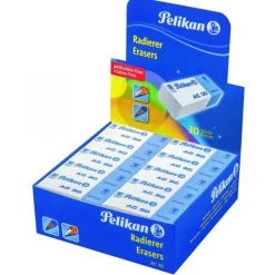 30 GOMME PER CANCELLARE BIANCHE PELIKAN PER USO SCUOLA UFFICIO DISEGNO TECNICO