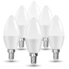 5 LAMPADINE LED E14 C37 CANDELA 4,5W LUCE CALDA FREDDA NATURALE SAMSUNG V-TAC255
