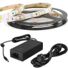 5 M MT. STRISCIA STRIP 300 LED SMD 5630 SENZA SILICONE IP20 + ALIMENTATORE 5A