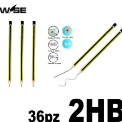 36 MATITE PER DISEGNO ARTISTICO E TECNICO USO SCUOLA UFFICIO GRADAZIONE N 2 HB