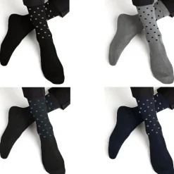 12 PAIA CALZINI UOMO MEZZA GAMBA PALLINI POIS IN COTONE TAGLIA DA 40 ALLA 46