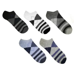 12 PAIA DI CALZINI UOMO CAVIGLIA IN COTONE VARI COLORI E FANTASIE MD-3200