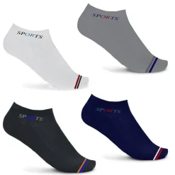 12 PAIA DI CALZINI UOMO CAVIGLIA IN COTONE VARI COLORI E FANTASIE MC-2508