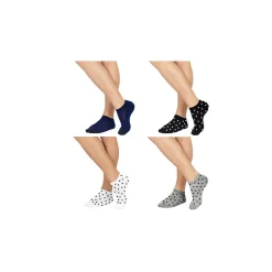 12 PAIA DI CALZINI UOMO COLLO BASSO COMODI IN 4 COLORAZIONI A POIS DAL 40 AL 46 AT027