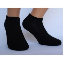 12 PAIA FANTASMINI UOMO CALZE CALZINI IN COTONE NERO BIANCO TG 40/46 FANTASMINO