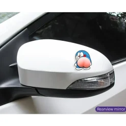 4 PARACOLPI IN SILICONE STICKERS ADESIVI PER AUTO SPECCHIETTI A FORMA DI CULO