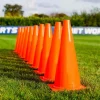 2 PEZZI CONI OSTACOLI ARANCIONI 30CM PER ALLENAMENTO VELOCITÀ AGILITÀ SCATTO