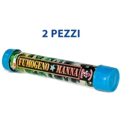 2 PEZZI FUMOGENI DA STADIO FESTE FORZA NAPOLI TERZO SCUDETTO BIANCO AZZURRO 65 S