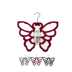 2 PEZZI GRUCCE FASHION FARFALLA ARMADIO SALVASPAZIO GUARDAROBA PORTA FOULARD