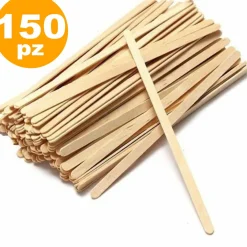 150 PEZZI PALETTE STECCHETTE PALETTINE MONOUSO INCARTATE PER CAFFè DISTRIBUTORE