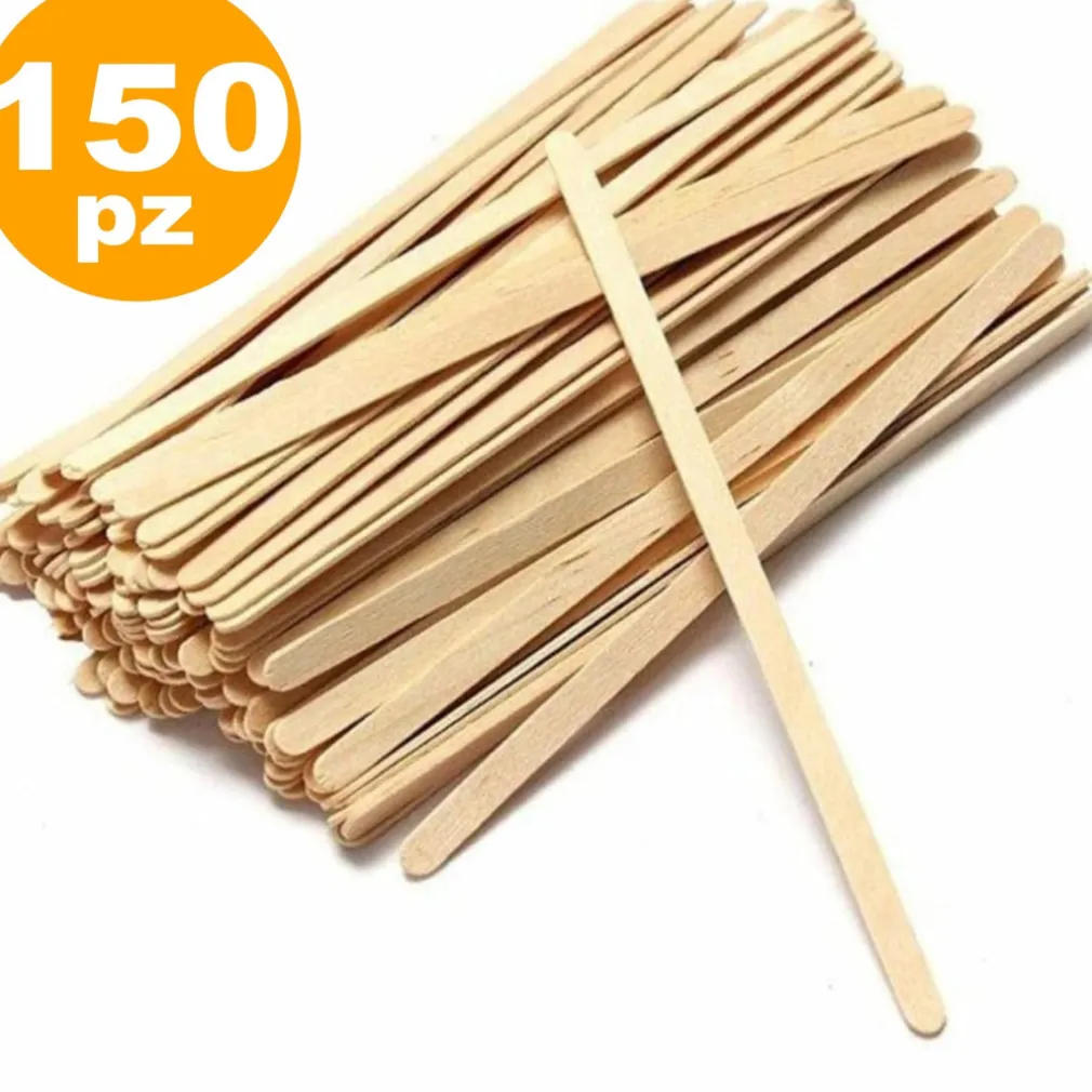 150 PEZZI PALETTE STECCHETTE PALETTINE MONOUSO INCARTATE PER CAFFè DISTRIBUTORE