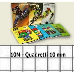20 PEZZI QUADERNONI QUADERNONE QUADRETTI 1 cm 10 mm 10M QUADERNI QUADERNO A4