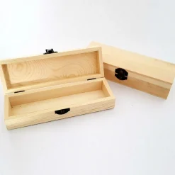 2 PEZZI SCATOLE LEGNO PORTAPENNE PORTAGIOIE RF_7608 RETTANGOLARE COFANETTO