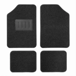 4 PEZZI TAPPETINO AUTO UNIVERSALE IN PVC TAPPETINI ANTERIORI POSTERIORI MATS-10