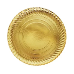 2 PEZZI VASSOIO PORTA SOTTO TORTA DIAMETRO 30 CM ORO TONDO CICROLARE PIATTO