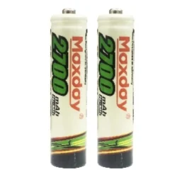 2 PILE AAA 2700 MAH BATTERIE MINI STILO RICARICABILI PILA TELECOMANDI MACCHINE