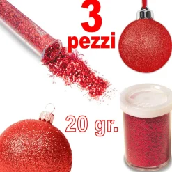 3 PORPORINA GLITTER GRANA FINE DECORAZIONI PITTURA NATALE LAVORETTI CASA SCUOLA