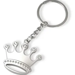 12 PORTACHIAVI PORTA CHIAVE BOMBONIERE CONFETTATA CORONA RE REGINA SEGNAPOSTO