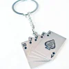 12 PORTACHIAVI PORTA CHIAVE BOMBONIERE SEGNAPOSTO CON CARTE DA GIOCO POKER ROYAL