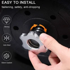 2 PZ COPPIA RICAMBI ACCESSORI PER MANUBRIO BILANCIERE MORSETTO DADO A VITE 25MM