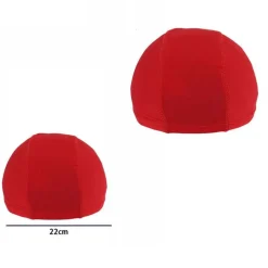 3 PZ CUFFIA PISCINA MARE NUOTO PRESSATA MONOCOLORE ROSSA CON FASCIA ELASTICA 2CM