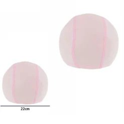 3 PZ CUFFIA PISCINA MARE NUOTO PRESSATA MONOCOLORE ROSA CON FASCIA ELASTICA 2 CM