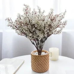 2 PZ FIORI PESCO FINTI ARTIFICIALI PRIMAVERA DECORAZIONE INTERNO ESTERNO BOUQUET
