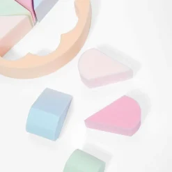 2 PZ FIORI SPUGNE CORRETTORE FONDOTINTA SFUMATURE MAKE UP SPUGNETTE CONTURING