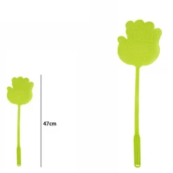 3 PZ PALETTA ABBATTIMOSCHE ABBATTI MOSCHE SCACCIA INSETTI COLORI ASSORTITI 47 CM