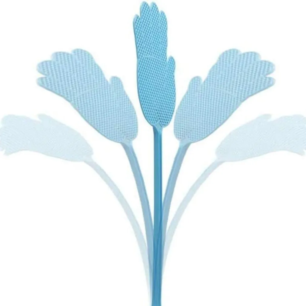 3 PZ PALETTA ABBATTIMOSCHE ABBATTI MOSCHE SCACCIA INSETTI COLORI ASSORTITI 47 CM