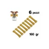 6 PZ SNACK A FORMA DI OSSO ANTISTRESS PER CANI DI PICCOLA MEDIA TAGLIA 8 CM