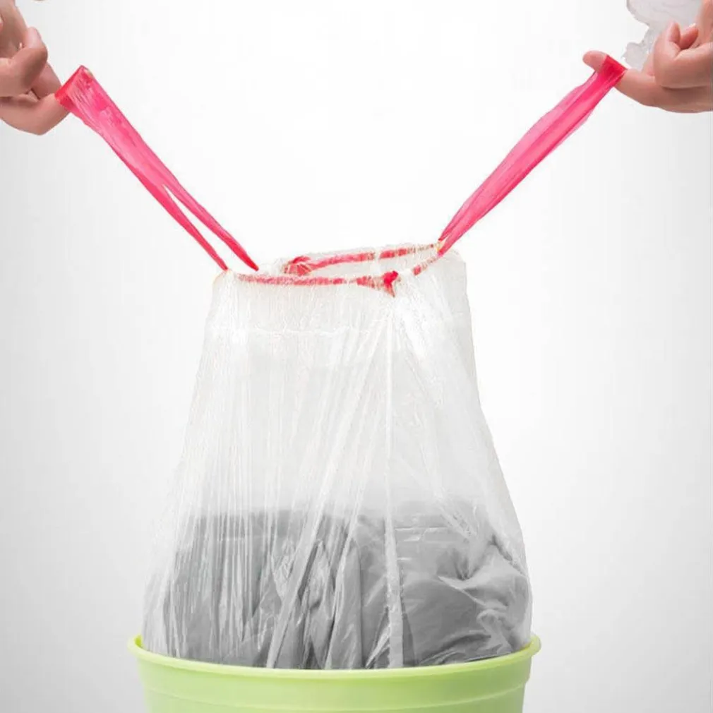 5 ROTOLI SACCHETTI BUSTE SPAZZATURA PROFUMATI 30LT 50X60 CON MANICI BIANCO 100PZ