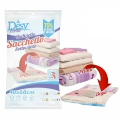 12 SACCHETTI SOTTOVUOTO SALVASPAZIO 40X60 BUSTE SACCO SALVA SPAZIO ABITI PIUMONI