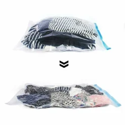 12 SACCHETTI SOTTOVUOTO SALVASPAZIO 40X60 BUSTE SACCO SALVA SPAZIO ABITI PIUMONI