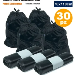 30 SACCHI SACCHETTI BUSTE PER IMMONDIZIA RESISTENTI ECOLOGICI RIFIUTI PATTUME