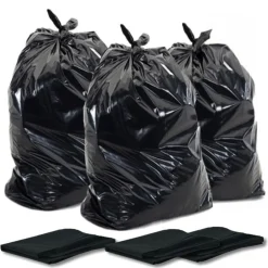 5 SACCHI SPAZZATURA SENZA MANIGLIE NERI 90 x 120 CM 150 LITRI SUPER RESISTENTI