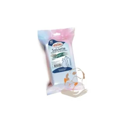 40 SALVIETTE MUSCHIO BIANCO DETERGENTI ANTIBATTERICO PER ANIMALI CANE GATTO