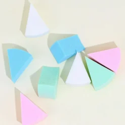 2 SET CON SPUGNE PER CORRETTORE FONDOTINTA SFUMATURE MAKE UP SPUGNETTE CONTURING