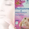 8 STRISCE DEPILATORIE PER VISO PRONTE ALL'USO CERETTA PER DONNA E UOMO UNISEX