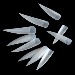 36 TIPS TIP BIANCO LUNGHE PUNTA PER MANI RICOSTRUZIONE UNGHIE NAIL ART GEL