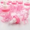 12 X BOMBONIERA PORTACONFETTI PER BATTESIMO NASCITA BOTTIGLIA BIBERON ROSA